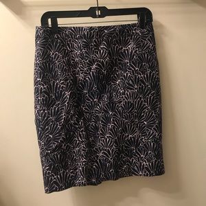 Ann Taylor Loft Patterned Pencil Skirt